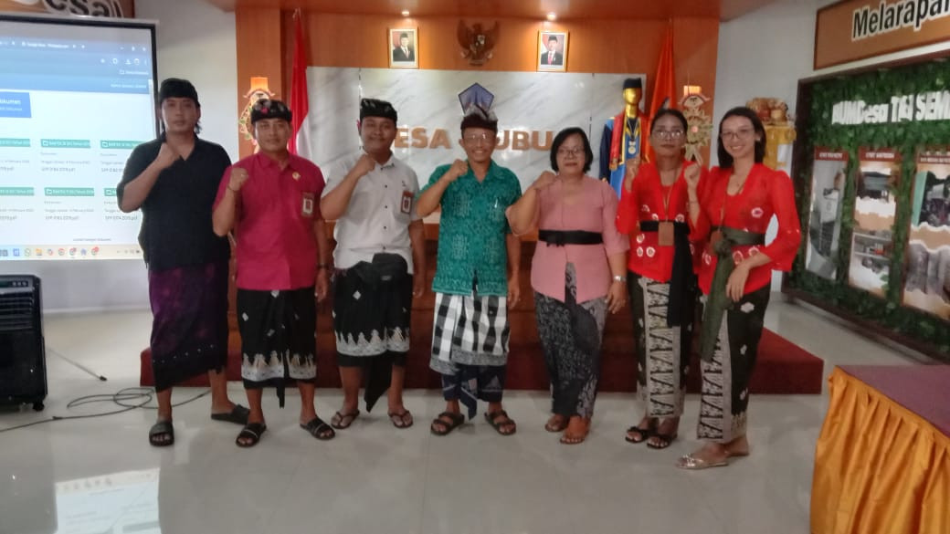 KUNJUNGAN DESA MENGWI, BADUNG KE DESA GUBUG, TABANAN UNTUK SHARING MENGENAI PENGARSIPAN DIGITAL